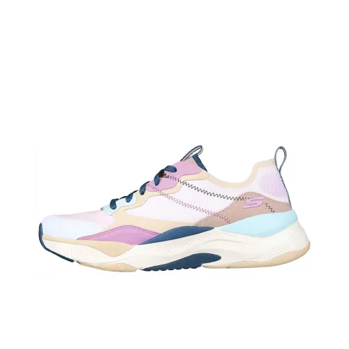 Skechers Лайфстайл Низкий Топ Повседневный Женские Белый Фиолетовый