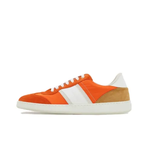 Ferragamo Низкие кроссовки для скейтбординга мужские апельсинового цвета