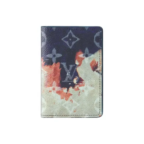 LOUIS VUITTON Кожа Кошелек Стандартный Мужской Ink Синий