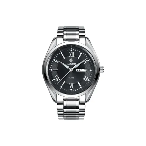 LANDU Кварцевый механизм Мужские часы 40мм*40мм*8мм Черный