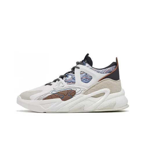 XTEP Fengxing Устойчивый к истиранию MID Топ Casual Мужской Clay