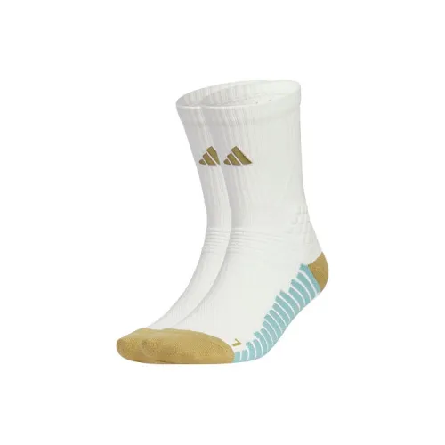 Adidas Баскетбольные носки унисекс 1 упаковка ярко-белый песочно-коричневый