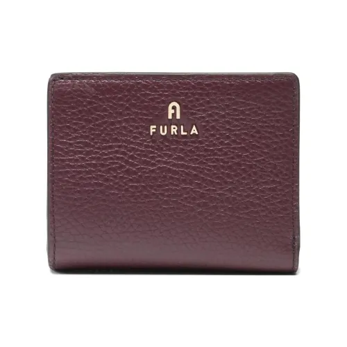 Furla Естественная кожа Кошелек Маленький Женский Бордовый Бежевый Коричневый