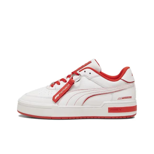 F1® X PUMA Ca Pro Low Скейтборд Кроссовки Унисекс Белый Красный