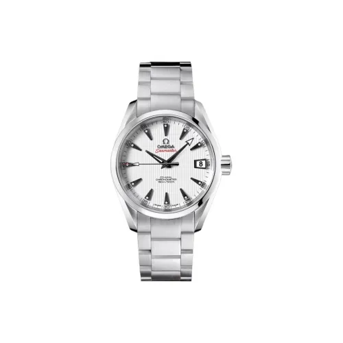 OMEGA Автоматический Механический Часы Мужские AQUA TERRA 150 метров, 38,5 мм, Белый