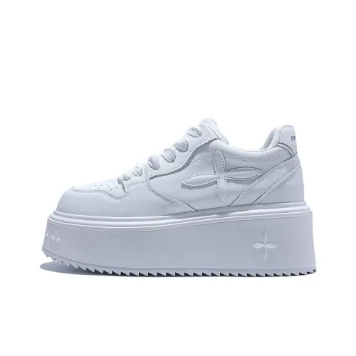 Junjali Низкие кроссовки для скейтбординга с топом 7 см женские