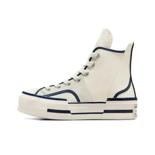 Converse Chuck 70 Плюс Износостойкий и Легкий Высокий Топ Кеды Унисекс Белый Синий