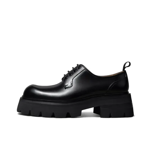 THOM WILLS Cleanfit Trendy Versatile Chunky Derby Обувь Casual 6 см Мужской Черный