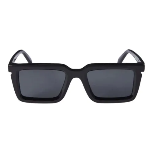OFF Белый Ацетат Прямоугольные Солнцезащитные очки Унисекс Черный