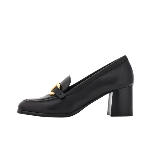 Ferragamo Gancini Лоферы 6 см Женские Черные