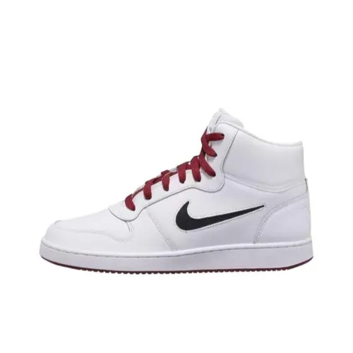 Nike EBERNON Slip-resistant Abrasion-resistant High Top Skateboard Shoes Unisex White Найк EBERNON Противоскользящие Износостойкие Высокие Кроссовки для Скейтбординга Унисекс Белые