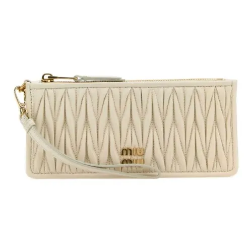 MIU MIU Кожаный клатч Женская Белая