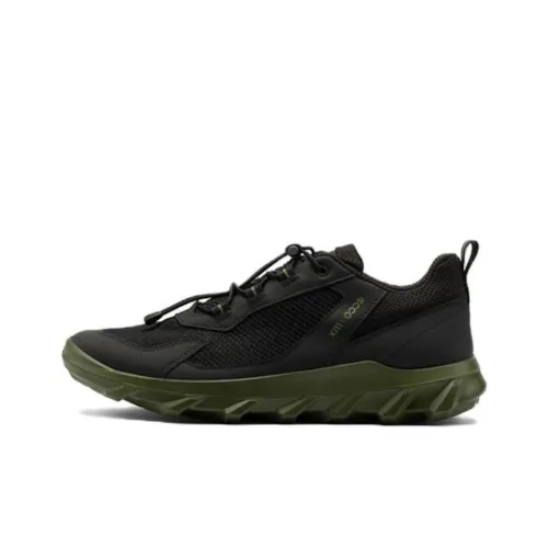 Ecco Casual Низкий Топ Черный Зеленый Мужской