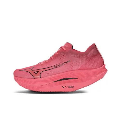 Кроссовки для бега Mizuno Wave Rebellion Pro 2, низкий топ, красные, унисекс