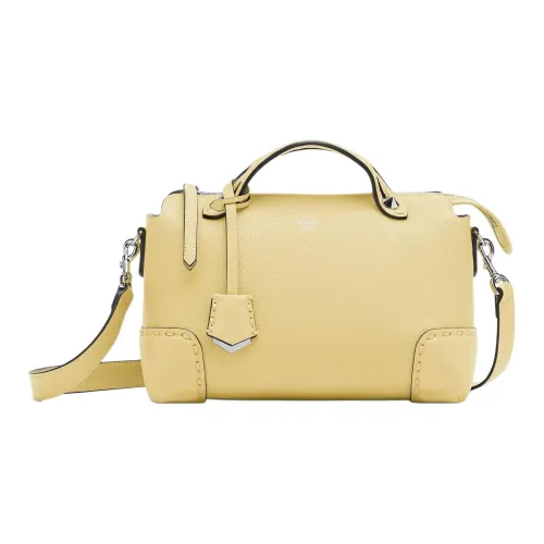FENDI By The Way Series Сумка через плечо из телячьей кожи сумка среднего размера женская желтая