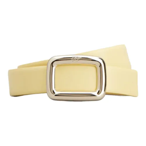 Roger Vivier Однотонный дизайн плавная застежка кожаные ремни женские желтый ширина 3 см