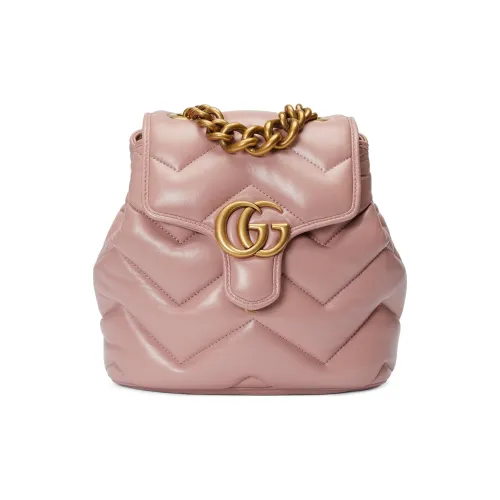 GUCCI GG Marmont Кожа Рюкзак Женские Розовый
