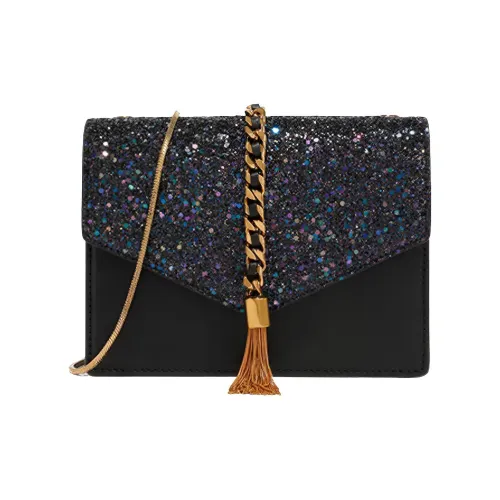 CHARLES KEITH Полиуретан Синтетическая Кожа Плечевая Сумка Женская Черная