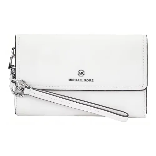 MICHAEL KORS Jet Set Charm Коровья кожа Мелочь Кошелек Женский Белый