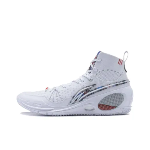 Вкладыш Wade 808 Ultra Устойчивый к истиранию Дышащий Высокий Верх Баскетбольные Кроссовки Мужские Белые