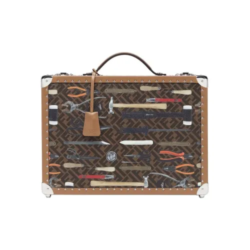 FENDI FF Холст Сумка на колесиках Одно плечо Через плечо Портативная Коробка для хранения Средний Мужской Многоцветный