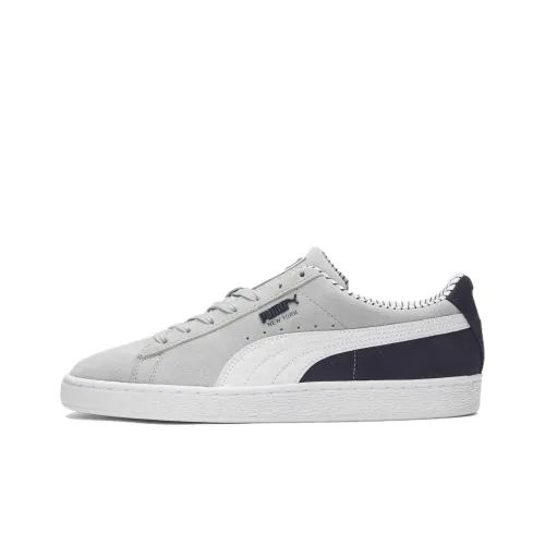 PUMA Suede Series Классические Низкие Кроссовки для Скейтбординга Мужские Серый Белый Черный