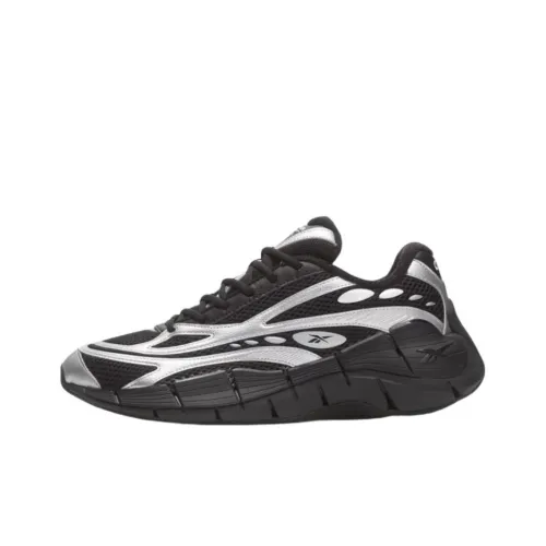 Reebok Zig Kinetica 2,5 Low Топ Беговые кроссовки Унисекс Черный белый