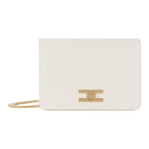 Elisabetta Franchi Сумка через плечо из синтетической кожи женская экрю