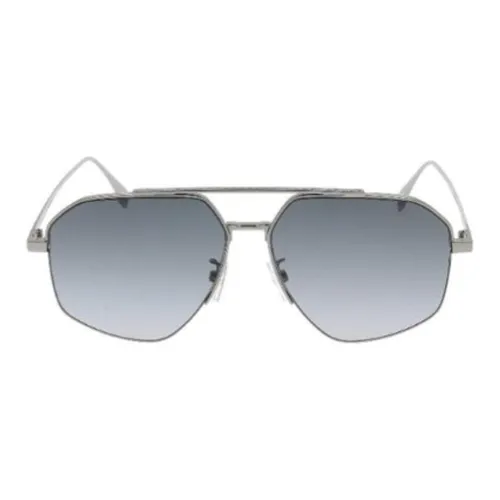 FENDI Нерегулярная форма Солнцезащитные очки Унисекс Серебряный