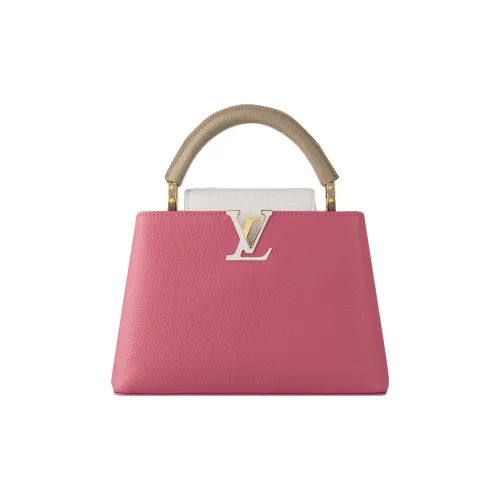 LOUIS VUITTON Capucines Taurillon Кожа Kapusin Через плечо Тоут Сумка Over Одно плечо Обычный Женские Розовый Умбра