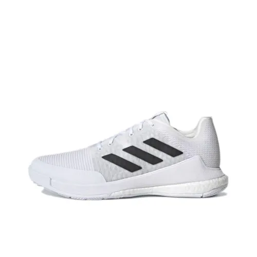 Adidas Crazyflight Volleyball Дышащие Низкие Кроссовки для Тренировок Мужские Белые Черные