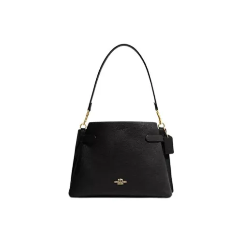 COACH Hanna Кожа Сумка Сумка через плечо Женская Черная