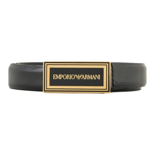 EMPORIO ARMANI Ремни из коровьей кожи Мужской Черный