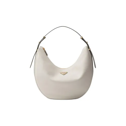 PRADA Сумка-хобо из кожи сумка сумка через плечо большая женская белая