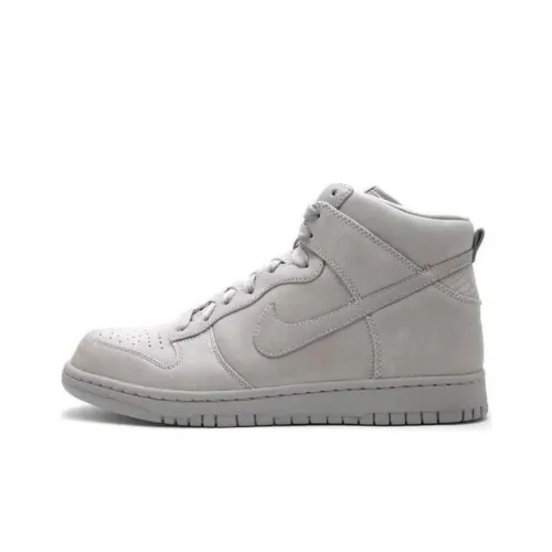 Nike Dunk High Slip-Resistant Abrasion-Resistant High Top Skateboard Shoes Unisex Gray Найк Dunk High противоскользящие устойчивые к истиранию высокие топы кроссовки для скейтбординга унисекс серые