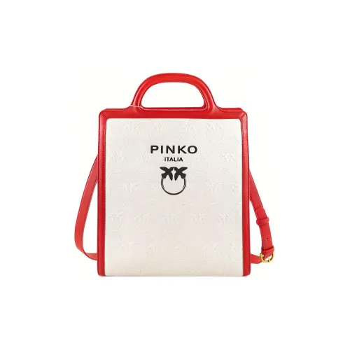 PINKO Хлопок Сумка через плечо Сумка Женская Белая и Красная