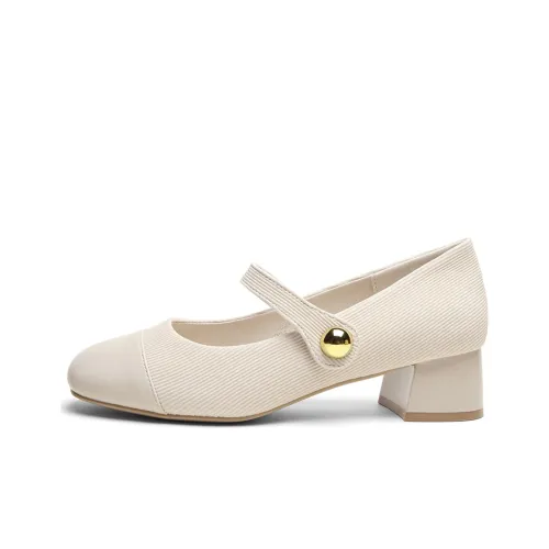 Mulinsen Грубый каблук Мэри Джейн туфли 5,6 см женские