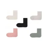 Чёрный + Белый + Светло-серый + Дымчатый розовый + Желейный зелёный