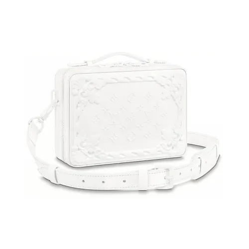 LOUIS VUITTON SOFT TRUNK Корова Кожа Коробка Сумка Сумка через плечо Сумка через плечо Стандартная Мужская Белая