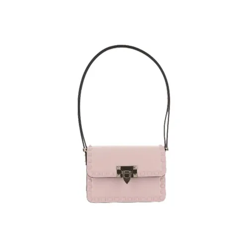 Valentino Телячья кожа Сумка через плечо Сумка на плечо Женская Розовая