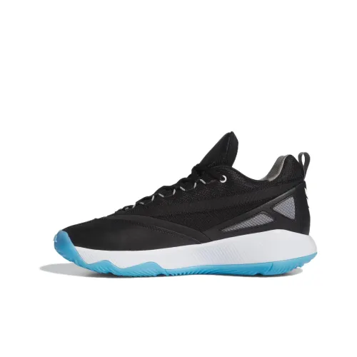 Adidas Dame Certified 2 Устойчивые к истиранию Низкие Баскетбольные Кроссовки Унисекс Черные