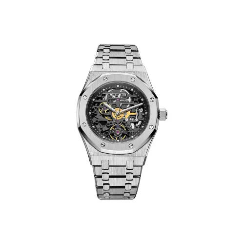 Feice Автоматический механический механизм Мужские часы 42mm*42mm*12mm Скелет