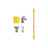 Двойной-конечный золотой держатель для палочек [Набор зарядки + 4 бутылки воды] с наклейкой