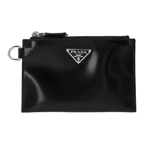 PRADA Клатч из коровьей кожи мужской черный