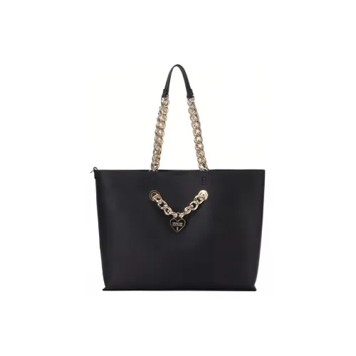 VERSACE JEANS COUTURE ПУ (полиуретан) Сумка-тоут Сумка для покупок Сумка через плечо Женская Черная
