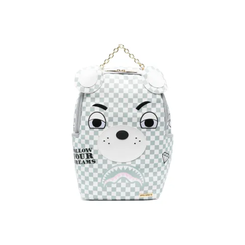 SPRAYGROUND ПВХ Поливинилхлорид Carry Рюкзак Женские Белый и Розовый Синий