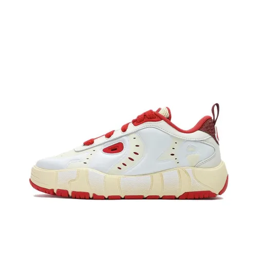 FILA Melt Avant Garde Устойчивость к истиранию Покрытие Легкий Низкий Топ Повседневный Женские Белый Красный