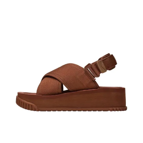 SHAKA NEO FIESTA Платформа One Ремешок Сандалии 5 см Женские Коричневый