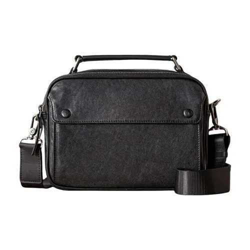 Back Step Сумка через плечо из коровьей кожи сумка-мессенджер унисекс черного цвета