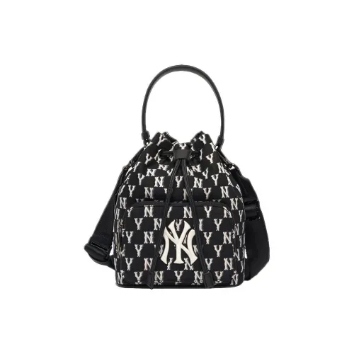 MLB MONOGRAM Коллекция Полиэстер Ведрообразная Сумка Сумка Сумка через плечо Сумка через плечо Стандартная Унисекс Черная